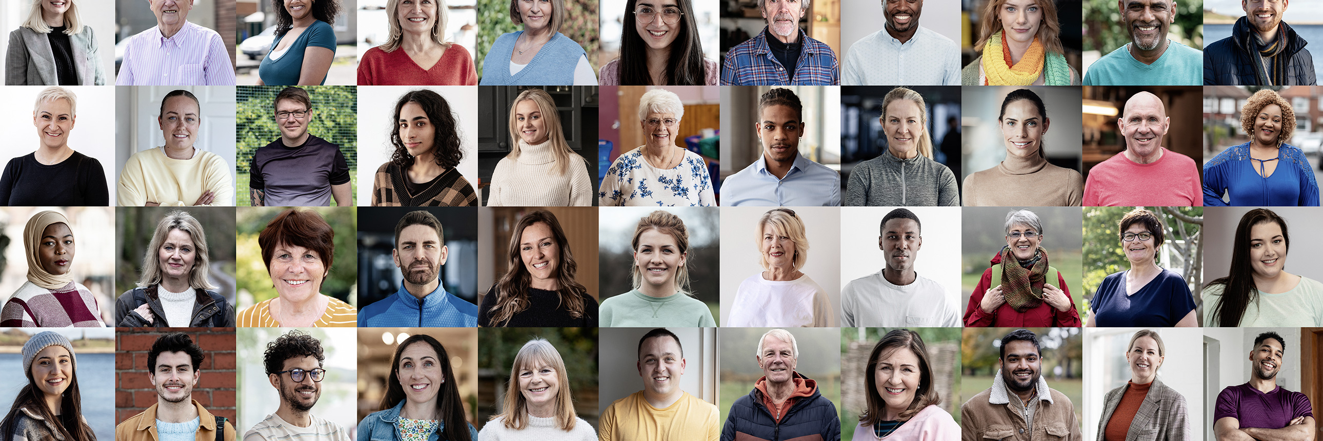 candidates profile pictures in a grid