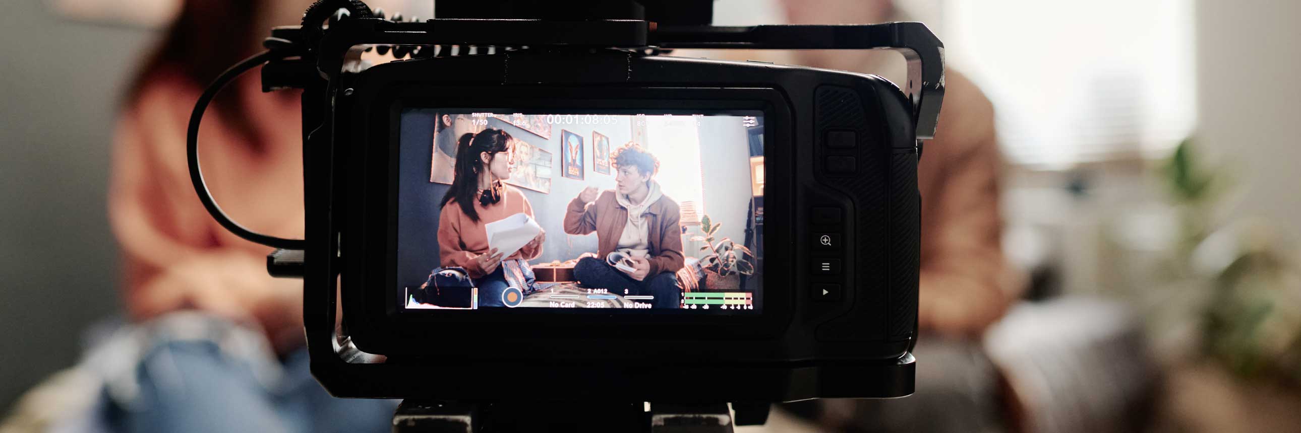 Camera shooting a video