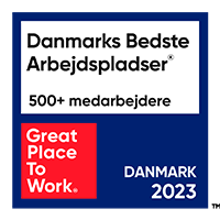 Danmarks Bedste Arbejdspladser 2023 badge