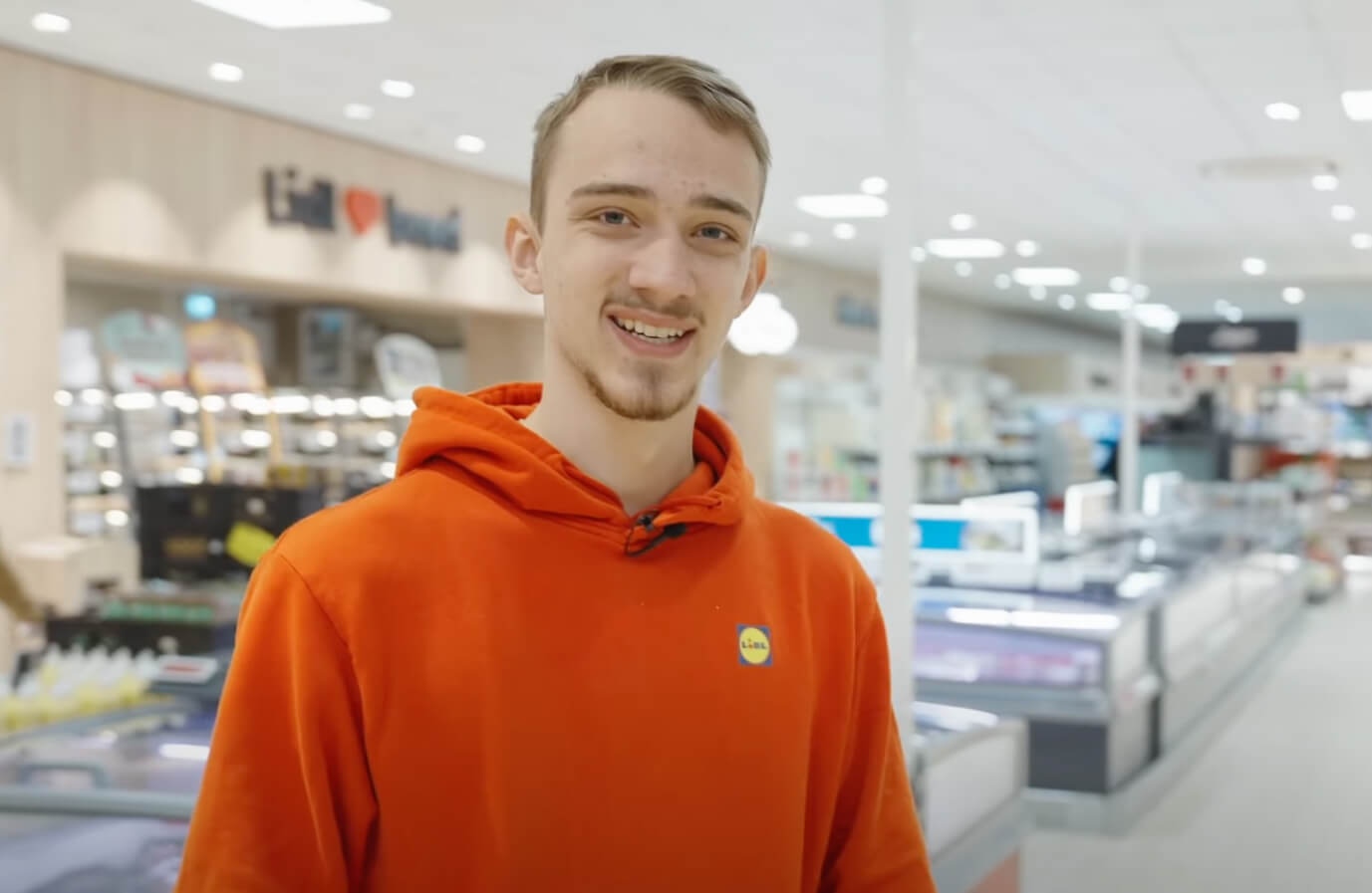 Portræt af Frederik, der er tidligere elev i Lidl, og som skal starte på souschefuddannelsen