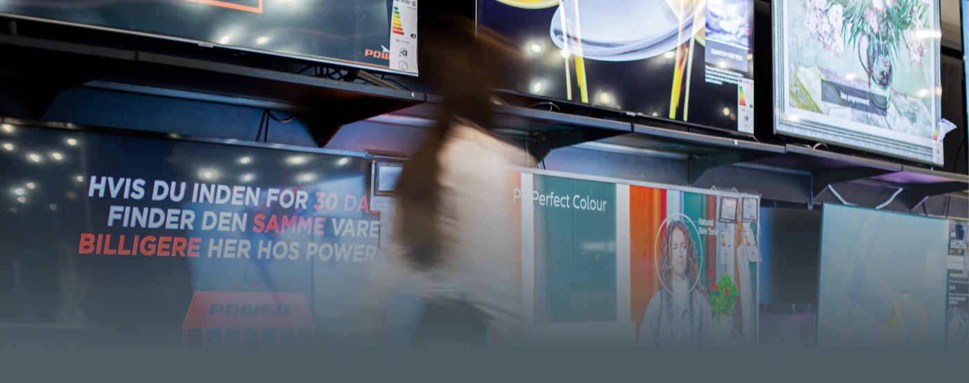 Salgsleder på gulvet i butik